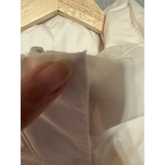 The North Face Womens L Cream Down Parka Mid Length Jacket DRYVENT Layers Winter - Picture 2 of 15